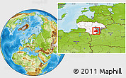 Physical Location Map of Traky, highlighted country, highlighted parent region, within the entire country