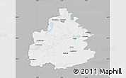 Gray Map of Traky, single color outside