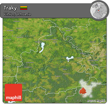 Satellite Map of Traky