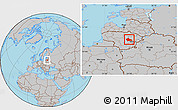 Gray Location Map of Ukmerges