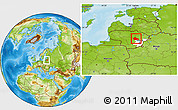Physical Location Map of Ukmerges, highlighted parent region, within the entire country