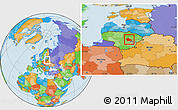 Political Location Map of Ukmerges