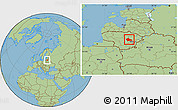 Savanna Style Location Map of Ukmerges