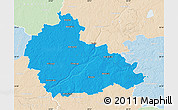 Political Map of Ukmerges, lighten