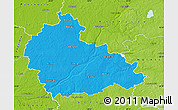 Political Map of Ukmerges, physical outside