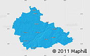 Political Map of Ukmerges, single color outside