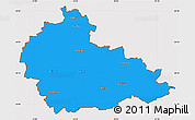 Political Simple Map of Ukmerges, cropped outside