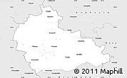 Silver Style Simple Map of Ukmerges