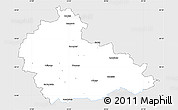 Silver Style Simple Map of Ukmerges, single color outside