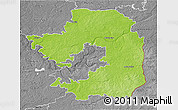 Physical 3D Map of Vilniaus, desaturated