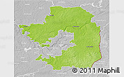 Physical 3D Map of Vilniaus, lighten, desaturated