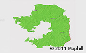 Political 3D Map of Vilniaus, cropped outside