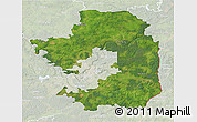 Satellite 3D Map of Vilniaus, lighten