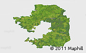 Satellite 3D Map of Vilniaus, single color outside
