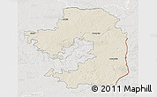 Shaded Relief 3D Map of Vilniaus, lighten, semi-desaturated