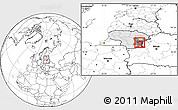Blank Location Map of Vilniaus, highlighted country, highlighted parent region, within the entire country