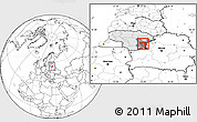 Blank Location Map of Vilniaus, highlighted country, highlighted parent region