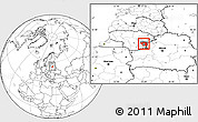 Blank Location Map of Vilniaus, highlighted parent region