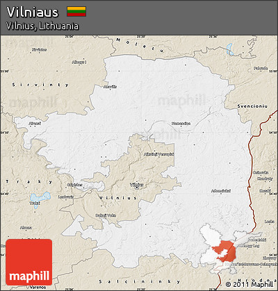 Classic Style Map of Vilniaus