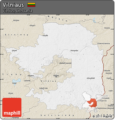 Classic Style Map of Vilniaus