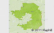 Physical Map of Vilniaus, lighten