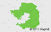 Political Map of Vilniaus, single color outside