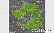 Satellite Map of Vilniaus, desaturated