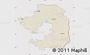 Shaded Relief Map of Vilniaus, cropped outside