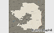 Shaded Relief Map of Vilniaus, darken