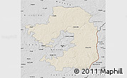 Shaded Relief Map of Vilniaus, desaturated
