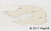 Shaded Relief Panoramic Map of Vilniaus, lighten