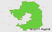 Political Simple Map of Vilniaus, cropped outside