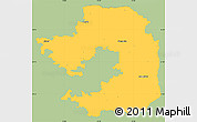 Savanna Style Simple Map of Vilniaus, single color outside