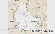 Classic Style 3D Map of Luxembourg