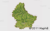 Satellite 3D Map of Luxembourg, cropped outside