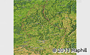 Satellite 3D Map of Luxembourg