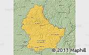 Savanna Style 3D Map of Luxembourg