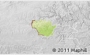 Physical 3D Map of Redange, lighten, desaturated