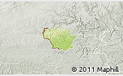 Physical 3D Map of Redange, lighten, semi-desaturated