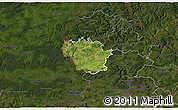 Satellite 3D Map of Redange, darken