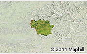 Satellite 3D Map of Redange, lighten