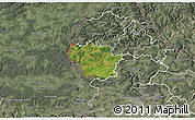 Satellite 3D Map of Redange, semi-desaturated