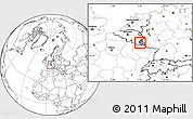 Blank Location Map of Redange, highlighted country, highlighted parent region