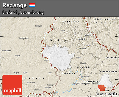 Classic Style Map of Redange
