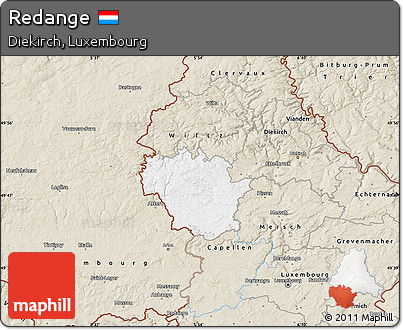Classic Style Map of Redange