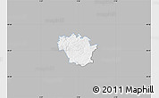 Gray Map of Redange, single color outside