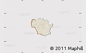 Shaded Relief Map of Redange, cropped outside