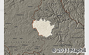 Shaded Relief Map of Redange, darken
