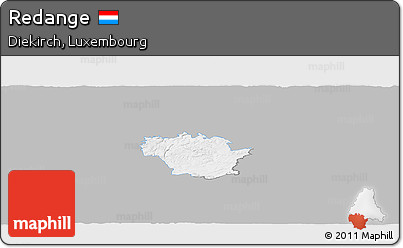 Gray Panoramic Map of Redange, single color outside