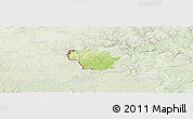 Physical Panoramic Map of Redange, lighten